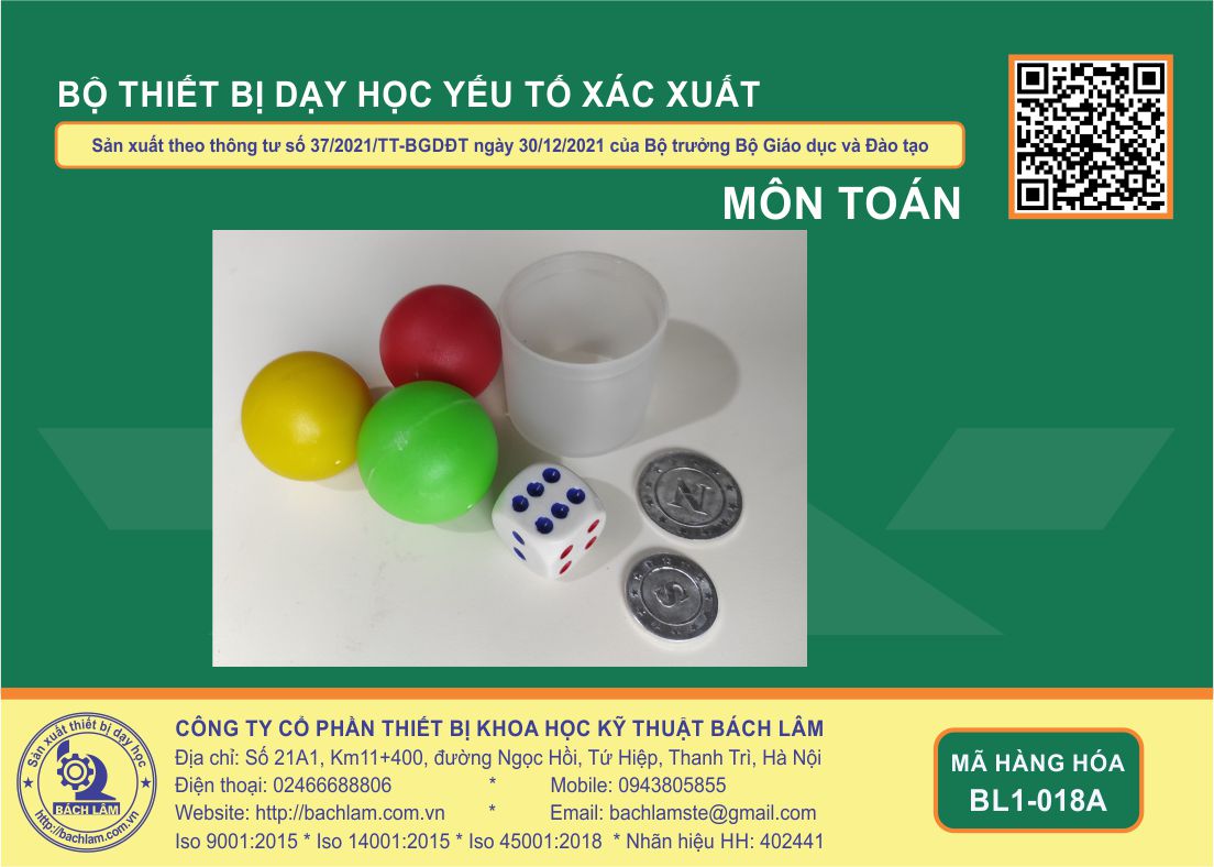 Bộ thiết bị dạy học Thống kê và Xác suất