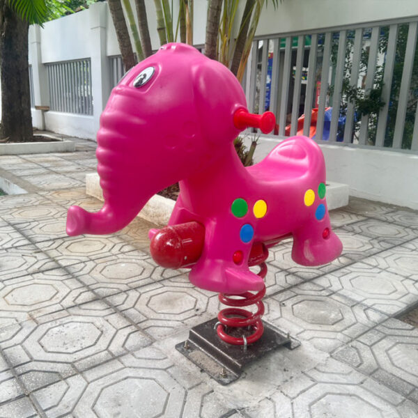 Thú nhún lò xo cho bé con Voi