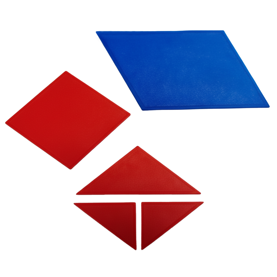 Bộ thiết bị dạy hình phẳng và hình khối (GV) LỚP 4